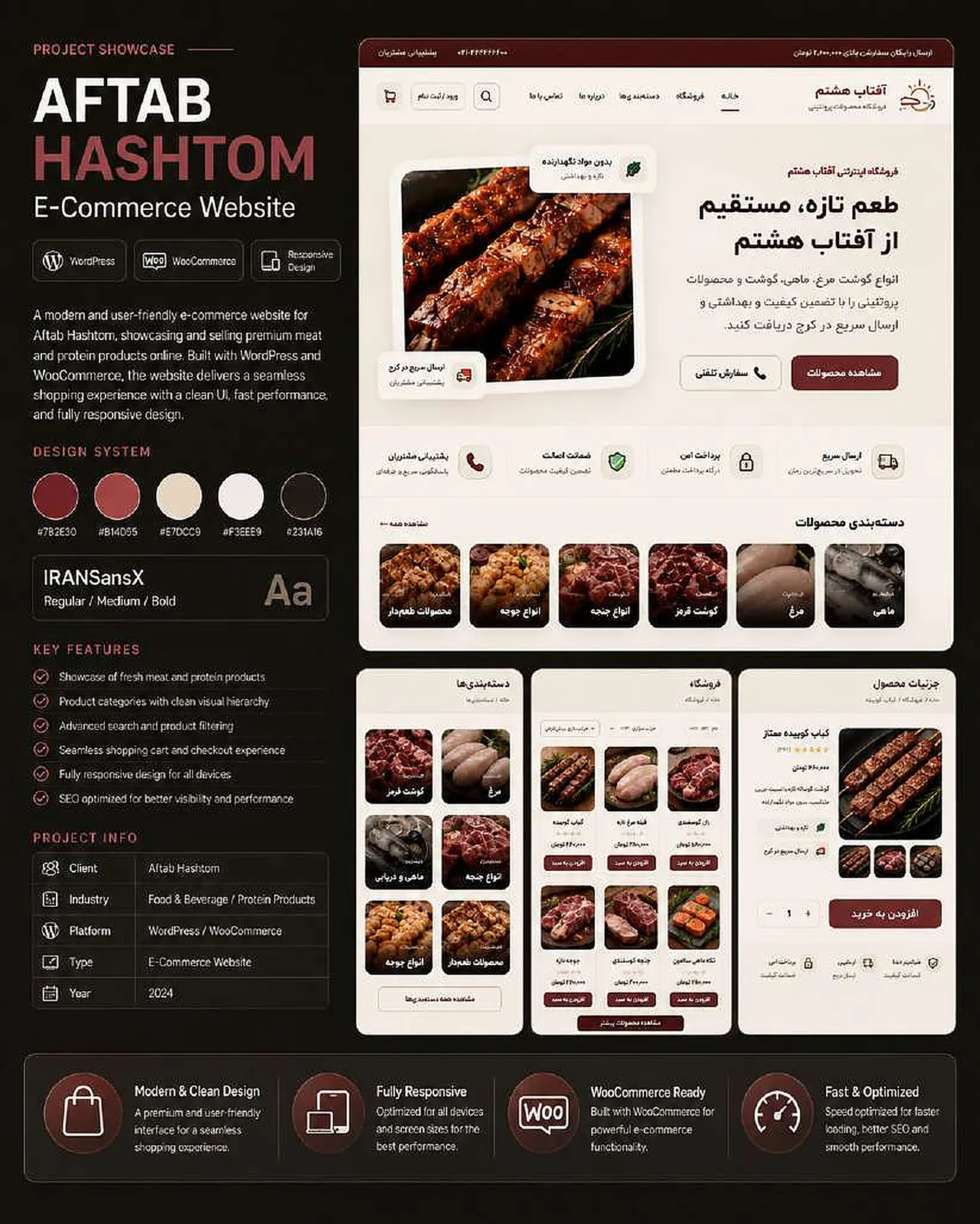 Aftab Hashtom responsive website project