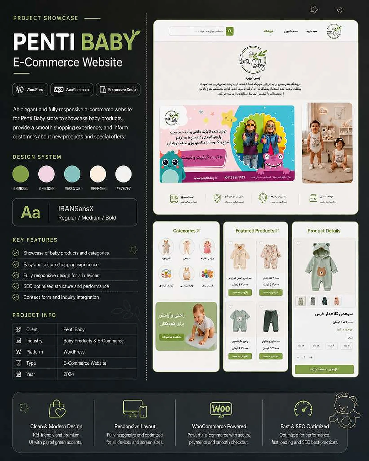 Penti Baby responsive website project